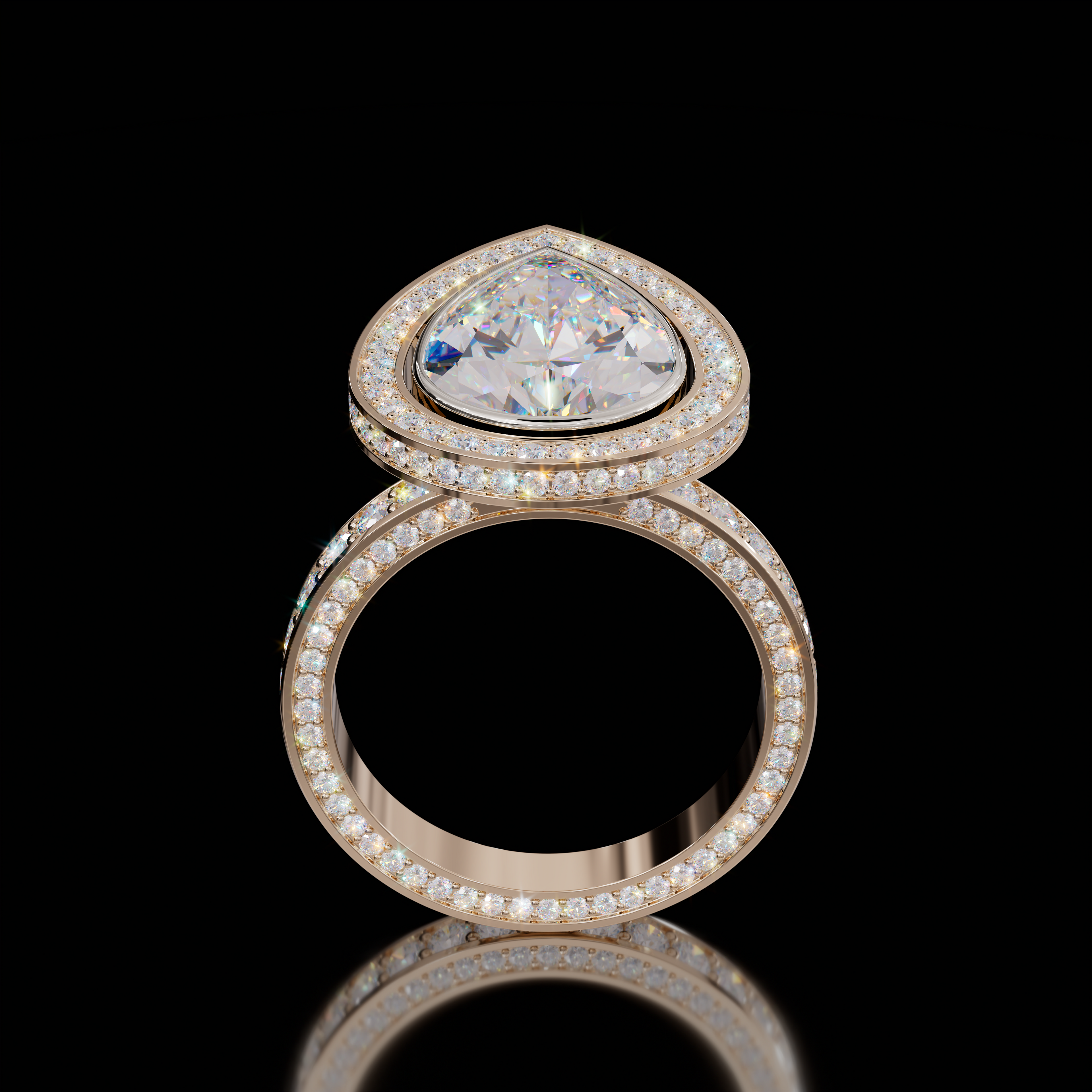 Marilyn Rockstar 5.00ct Pear Diamond Ring