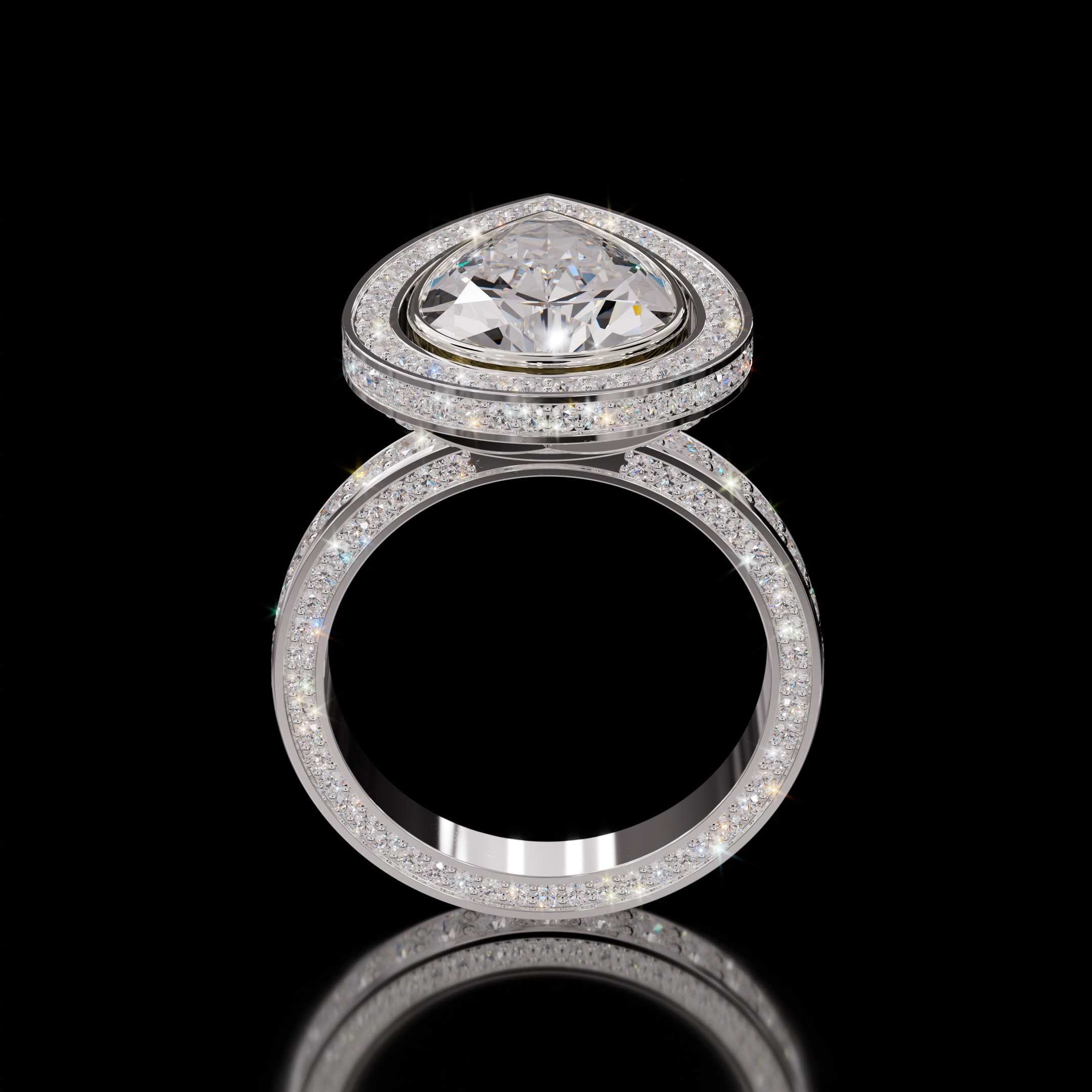 Marilyn Rockstar 5.00ct Pear Diamond Ring