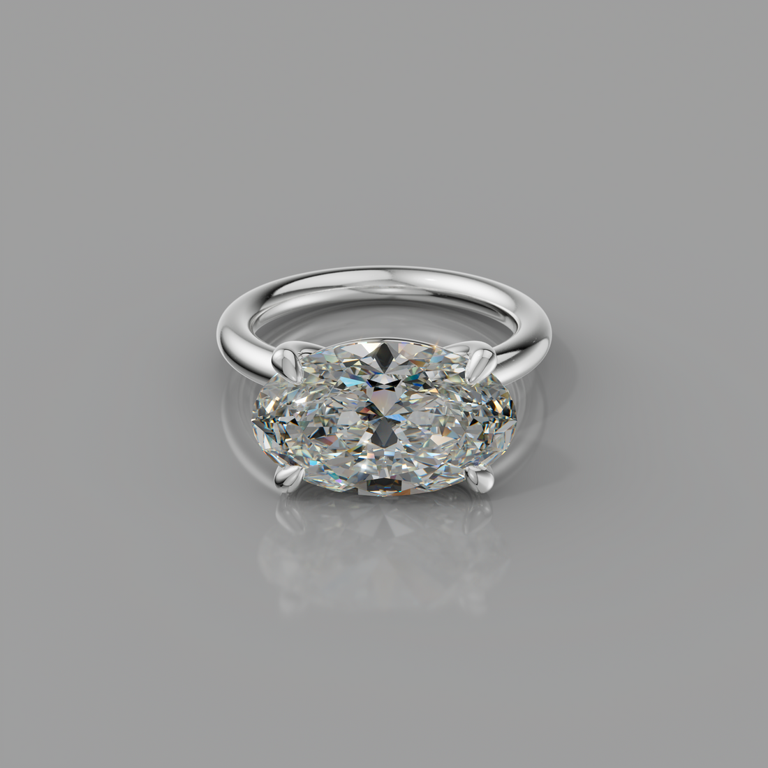 Chloe Rockstar 5.02ct Oval Diamond Ring