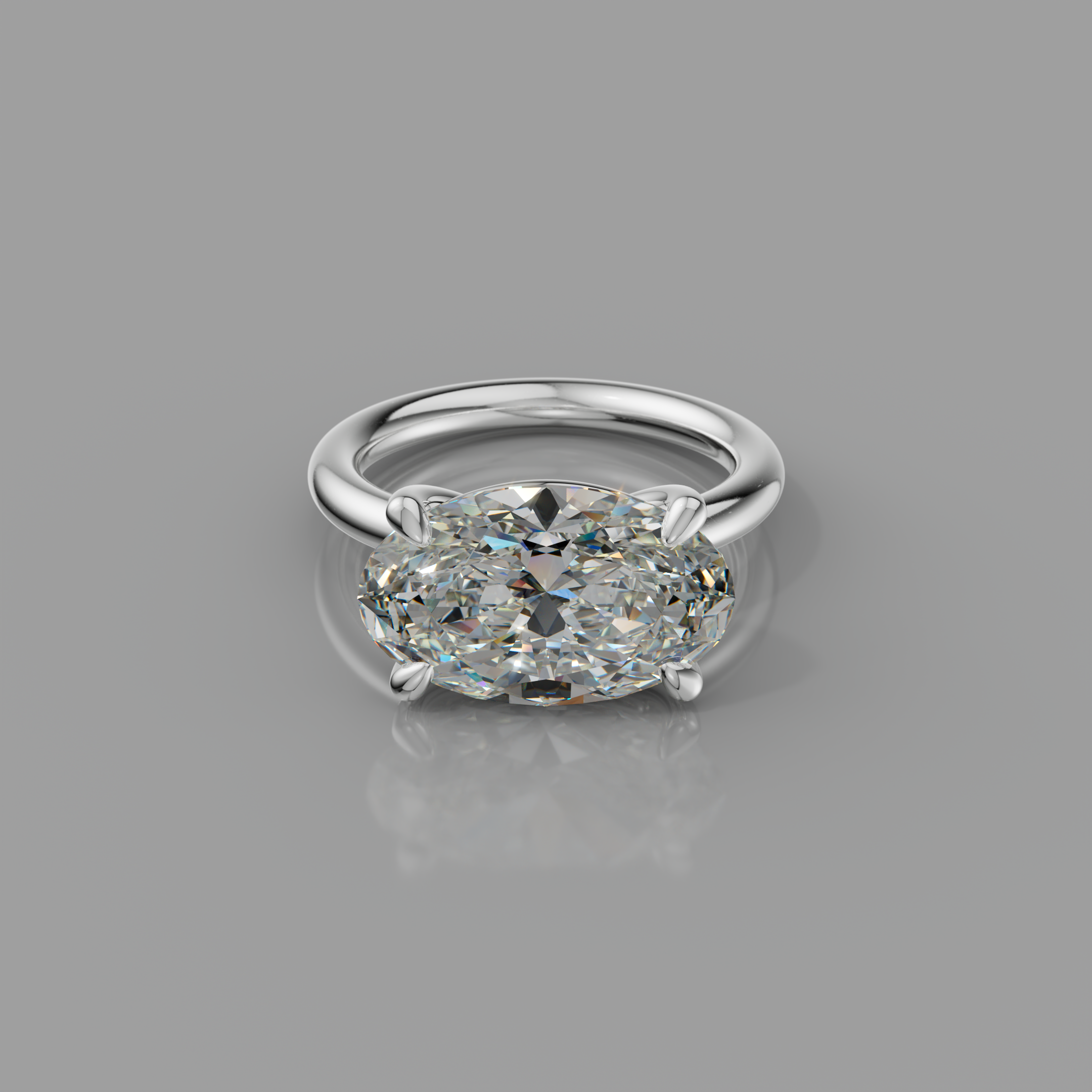 Chloe Rockstar 5.02ct Oval Diamond Ring