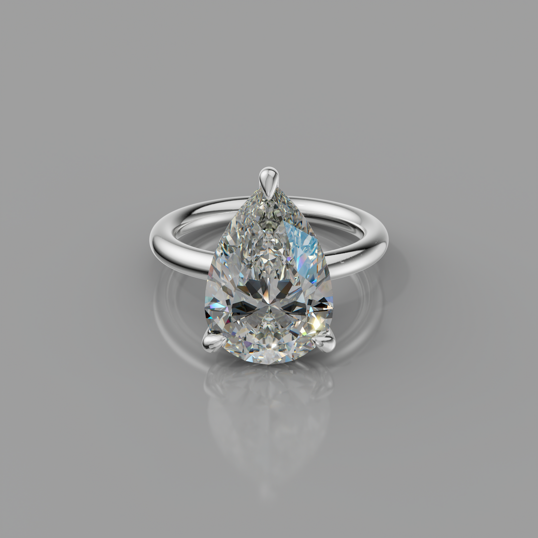 Chloe Rockstar 5.10ct Pear Diamond Ring