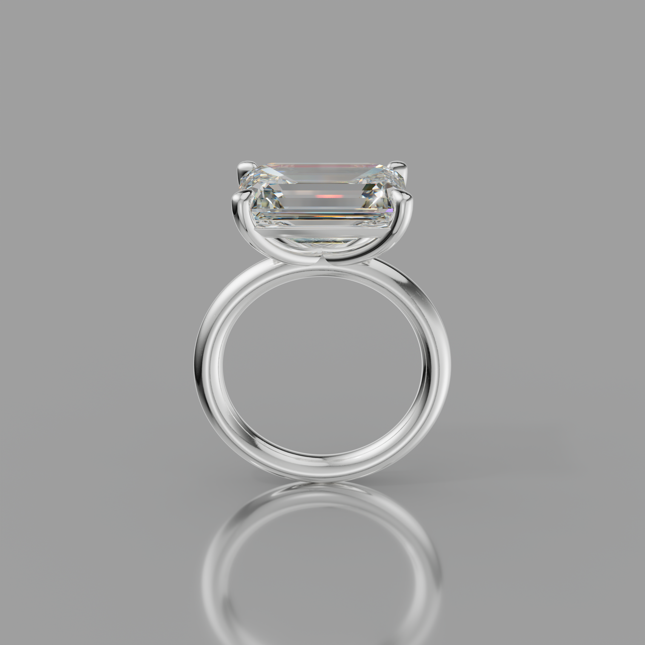 Chloe Rockstar 6.75ct Emerald Diamond Ring