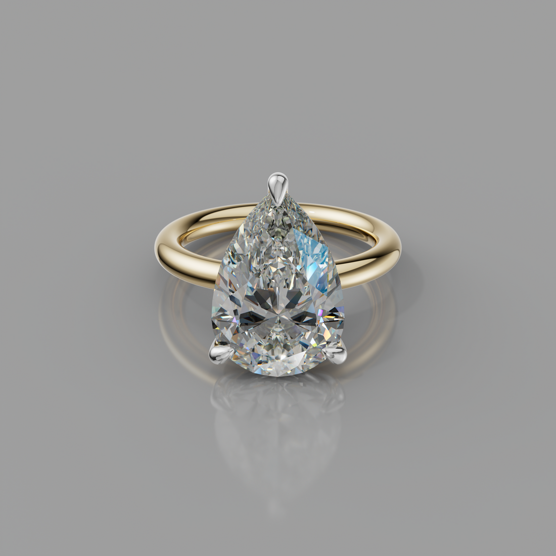Chloe Rockstar 5.10ct Pear Diamond Ring