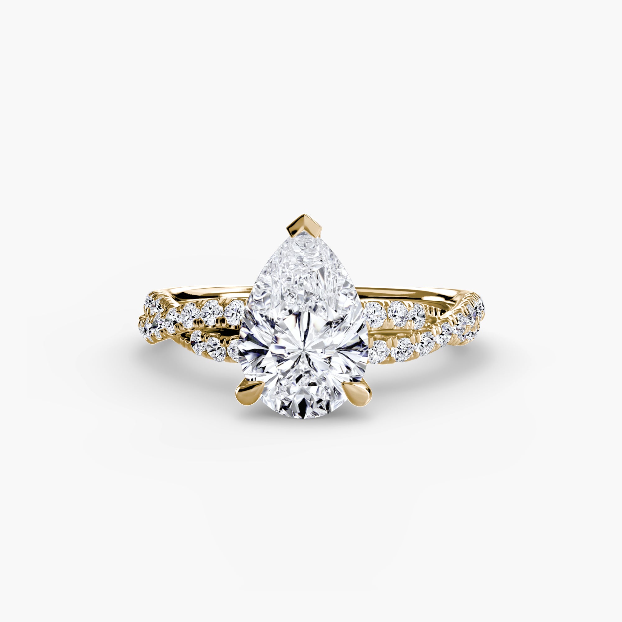 The Twisted Pavé Solitaire