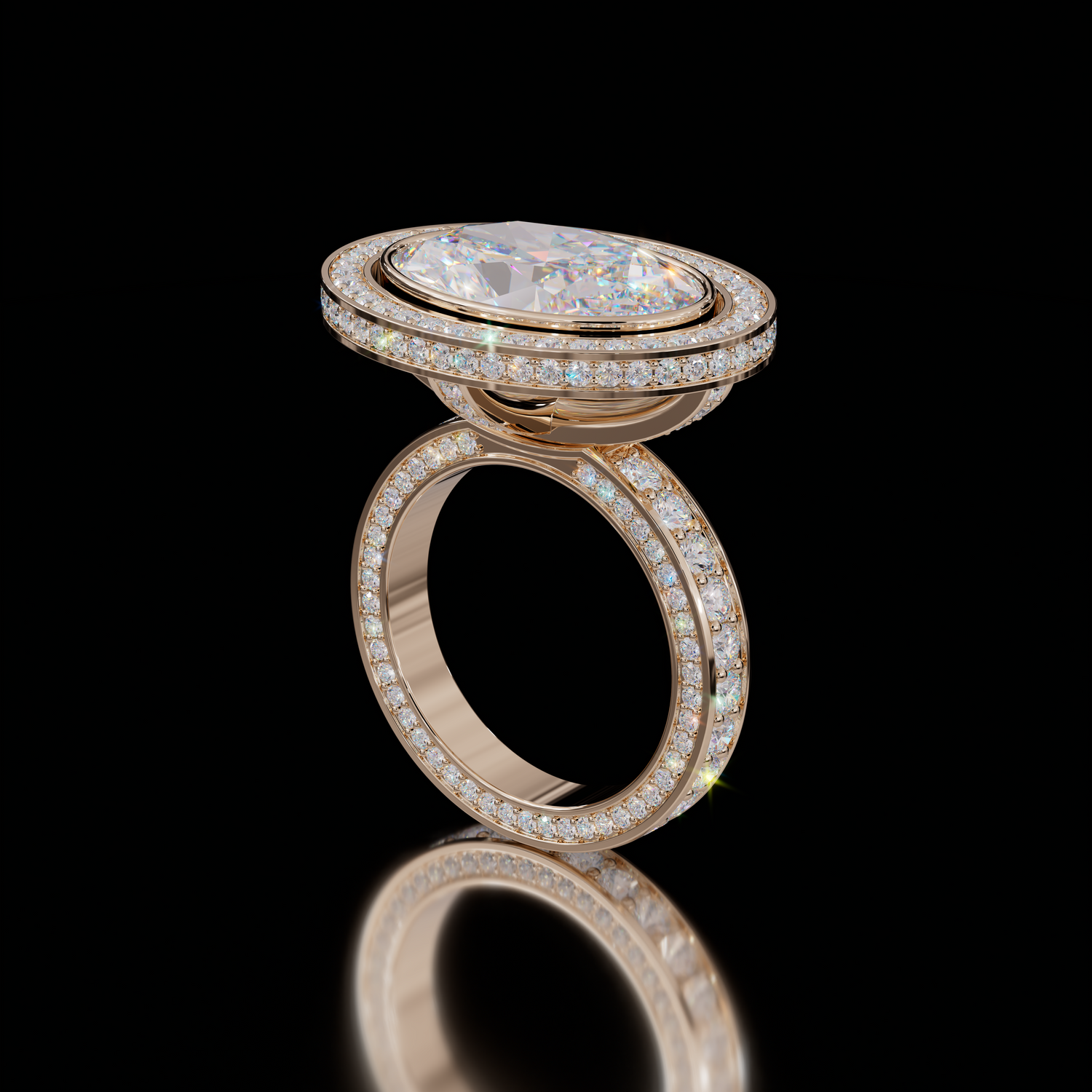 Marilyn Rockstar 5.00ct Oval Diamond Ring