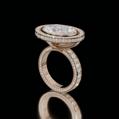 Marilyn Rockstar 5.00ct Oval Diamond Ring