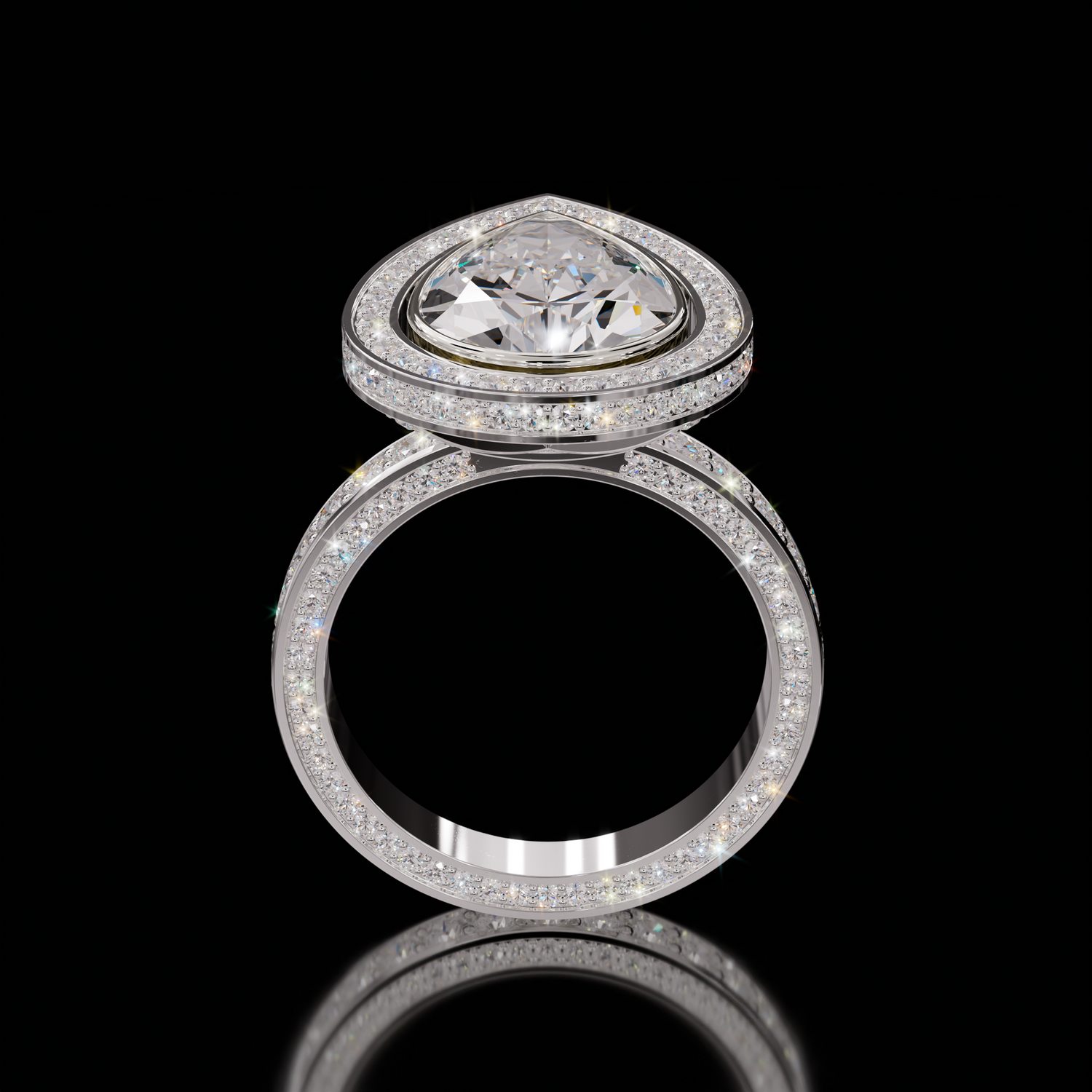 Marilyn Rockstar 5.00ct Pear Diamond Ring