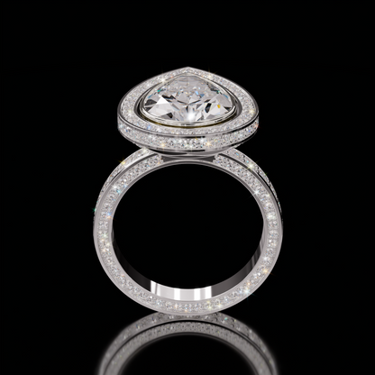 Marilyn Rockstar 5.00ct Pear Diamond Ring
