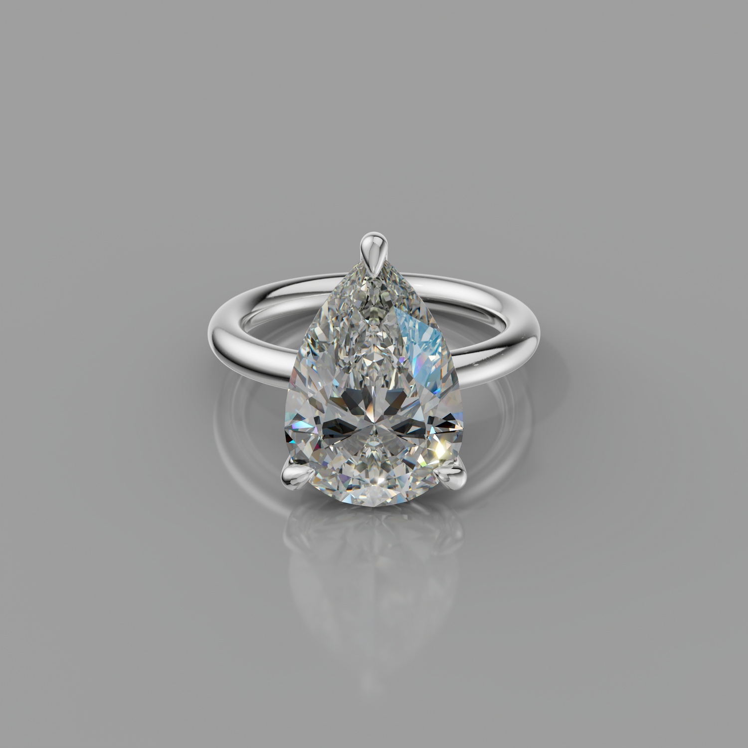 Chloe Rockstar 5.10ct Pear Diamond Ring