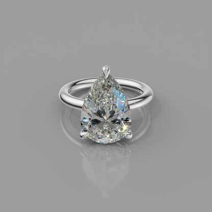 Chloe Rockstar 5.10ct Pear Diamond Ring