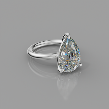 Chloe Rockstar 5.10ct Pear Diamond Ring