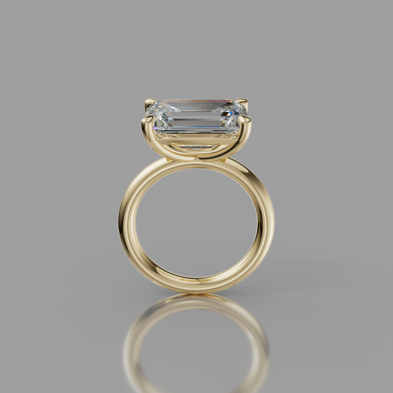 Chloe Rockstar 6.75ct Emerald Diamond Ring