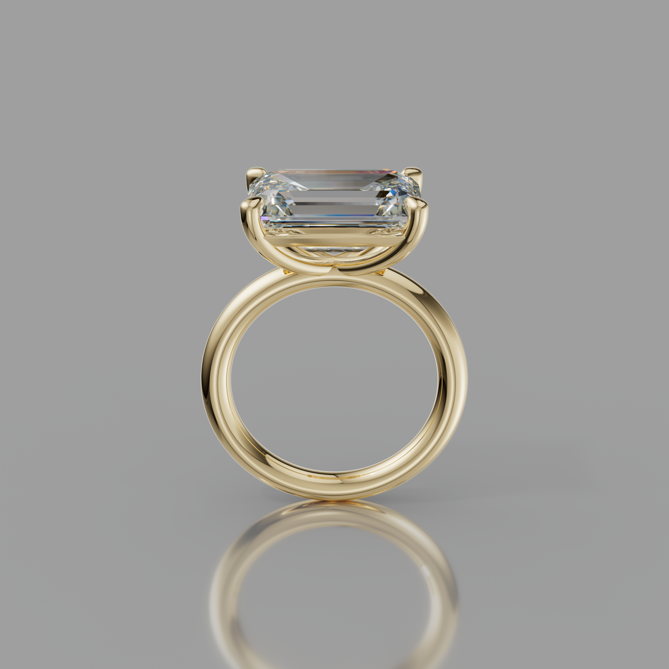 Chloe Rockstar 6.75ct Emerald Diamond Ring