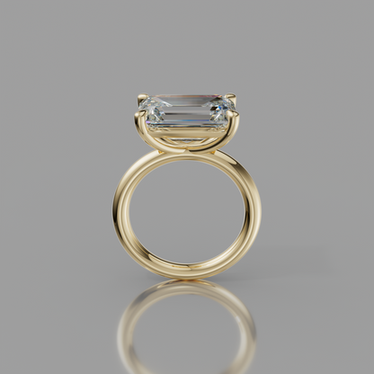 Chloe Rockstar 6.75ct Emerald Diamond Ring