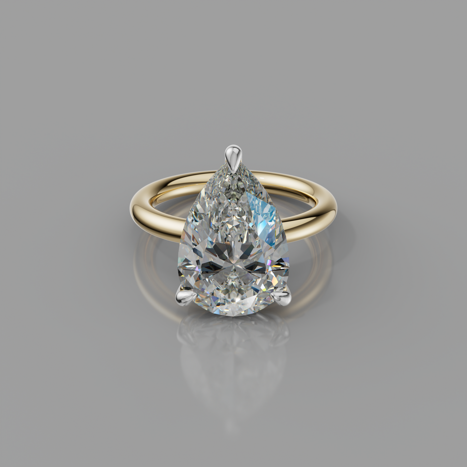 Chloe Rockstar 5.10ct Pear Diamond Ring