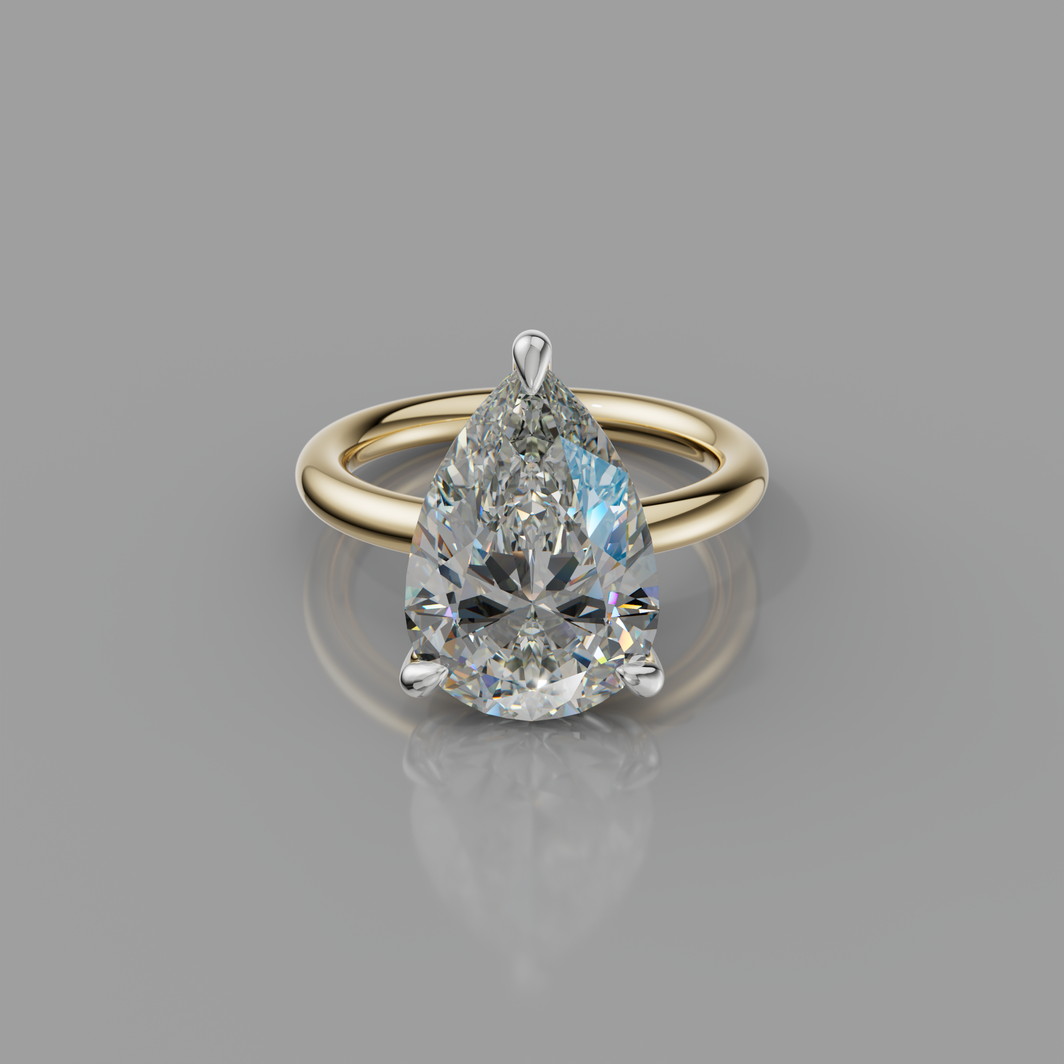 Chloe Rockstar 5.10ct Pear Diamond Ring