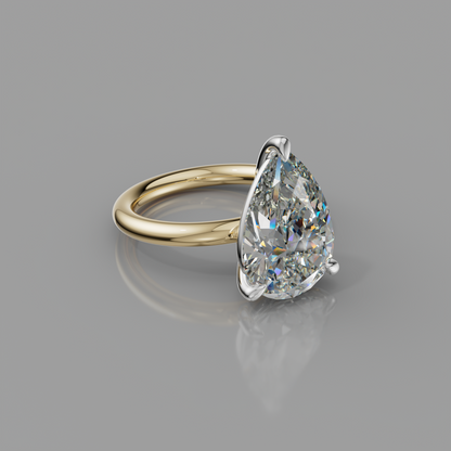 Chloe Rockstar 5.10ct Pear Diamond Ring