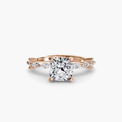 Solitaire with Eternity Pavé