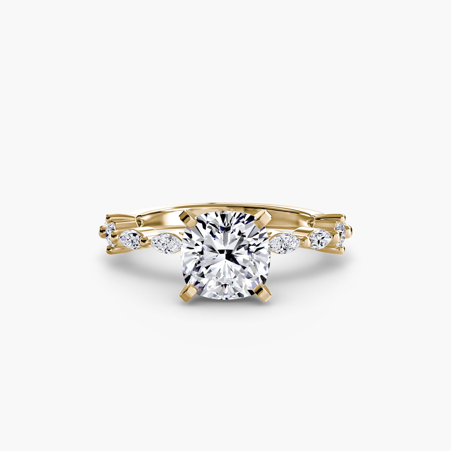 Solitaire with Eternity Pavé
