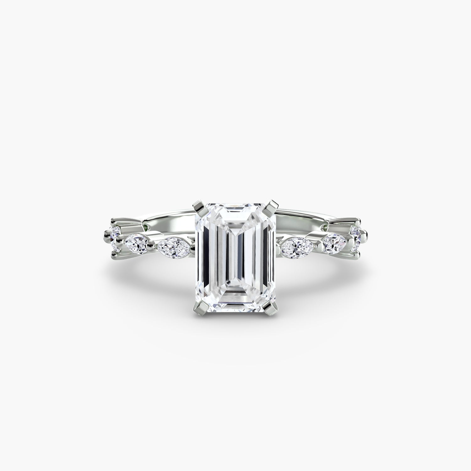 Solitaire with Eternity Pavé