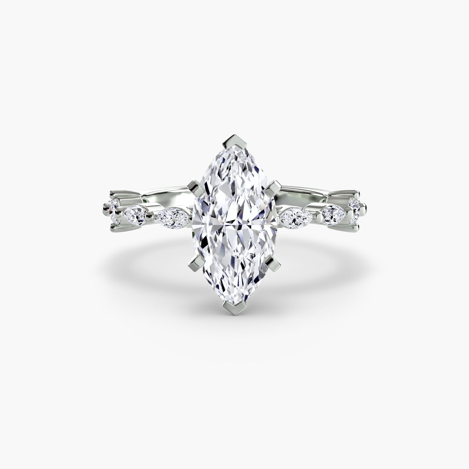 Solitaire with Eternity Pavé