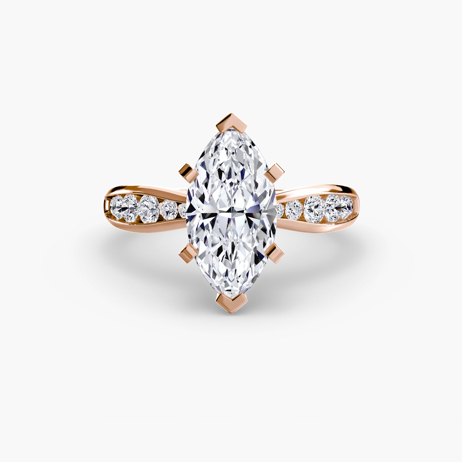 Solitaire with Pavé 3
