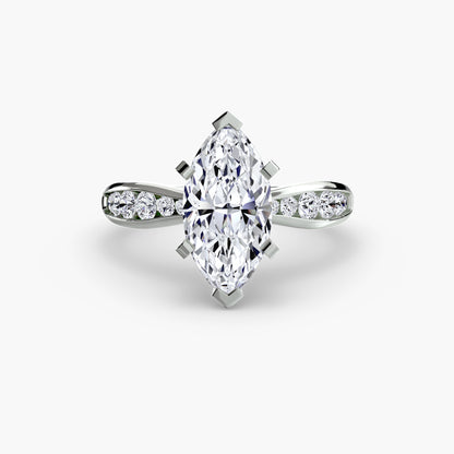 Solitaire with Pavé 3