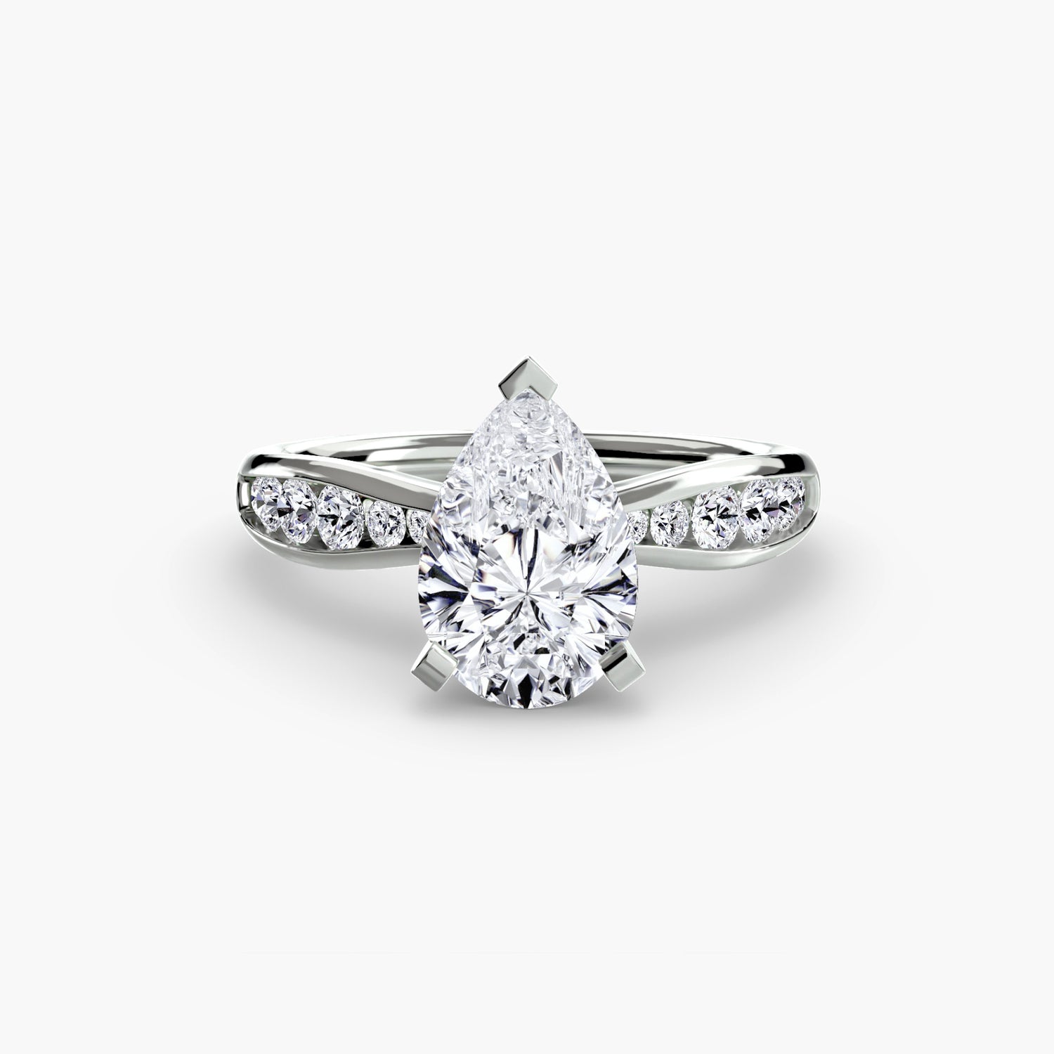 Solitaire with Pavé 3