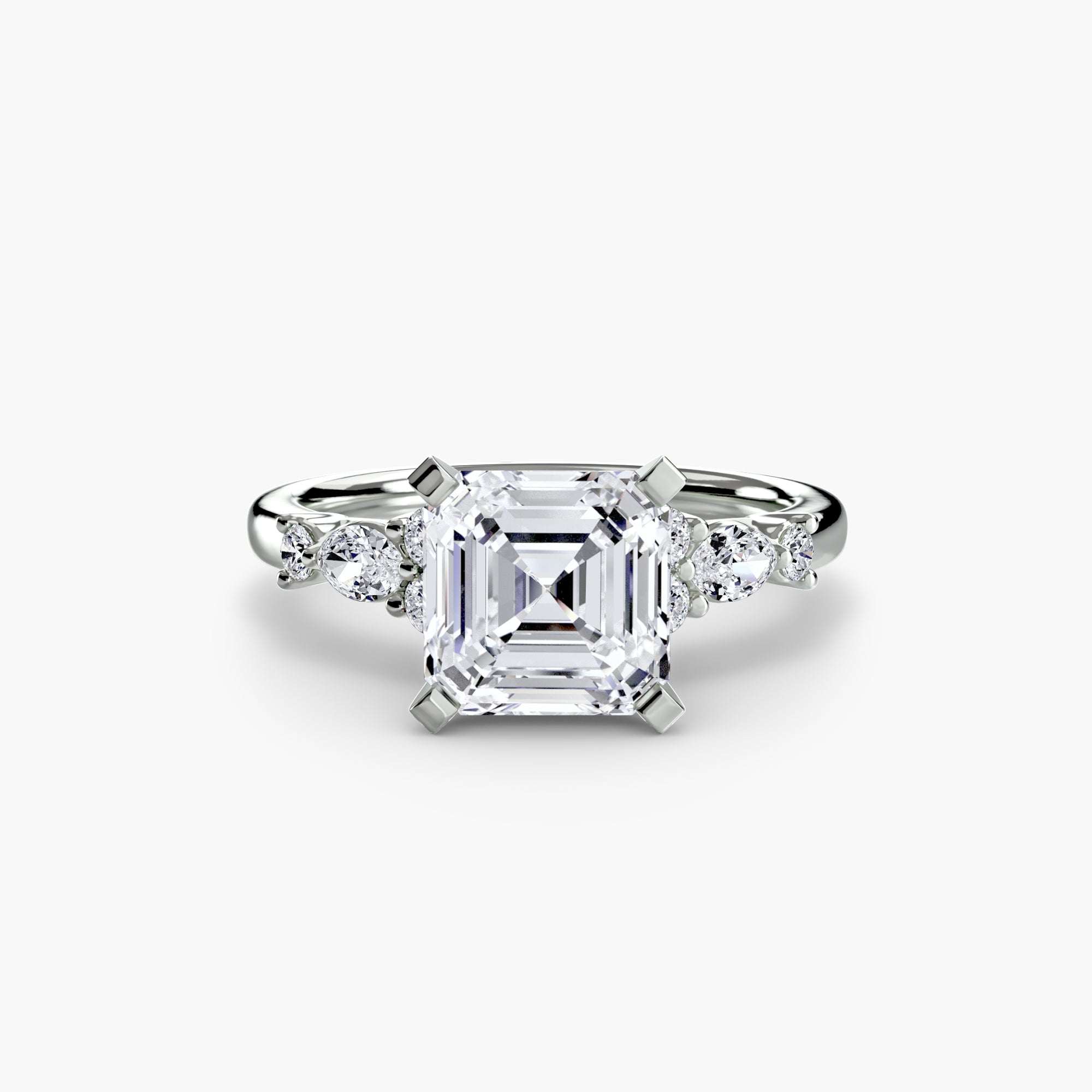 The Floral Accent Solitaire