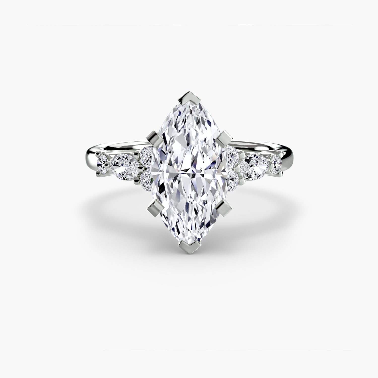 The Floral Accent Solitaire