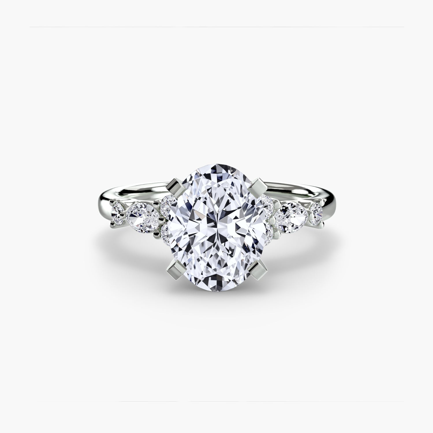 The Floral Accent Solitaire