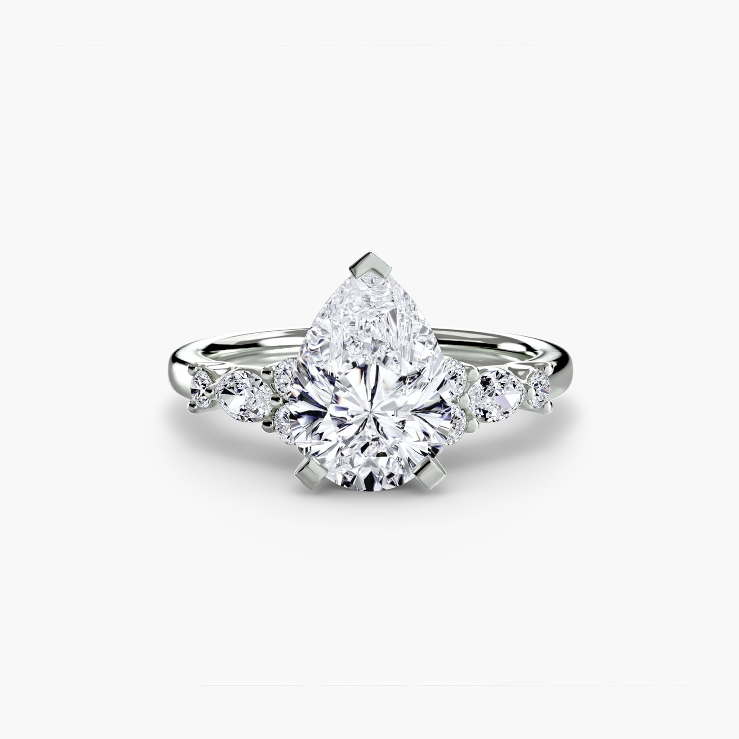 The Floral Accent Solitaire