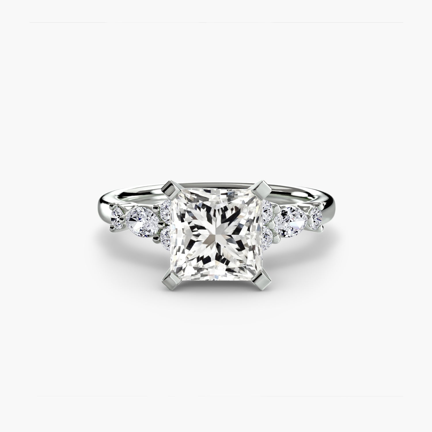 The Floral Accent Solitaire