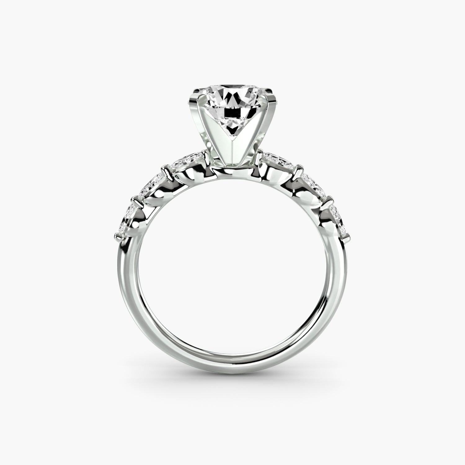 The Floral Accent Solitaire