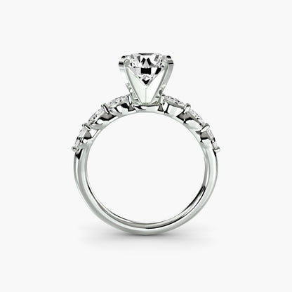 The Floral Accent Solitaire