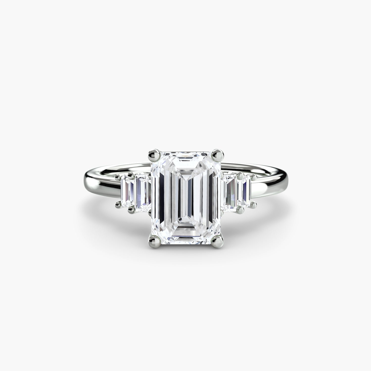 Baguette Accent Solitaire