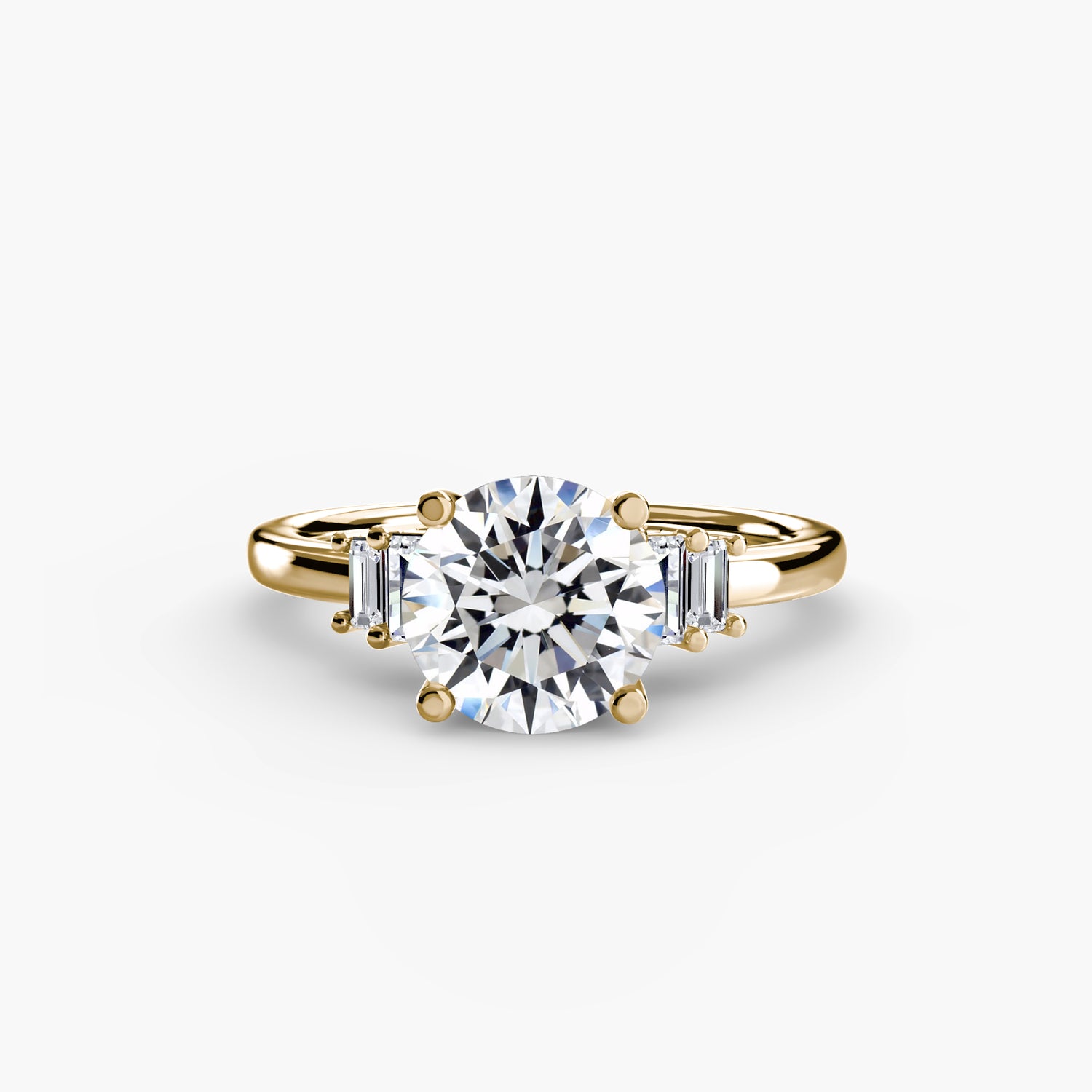 Baguette Accent Solitaire