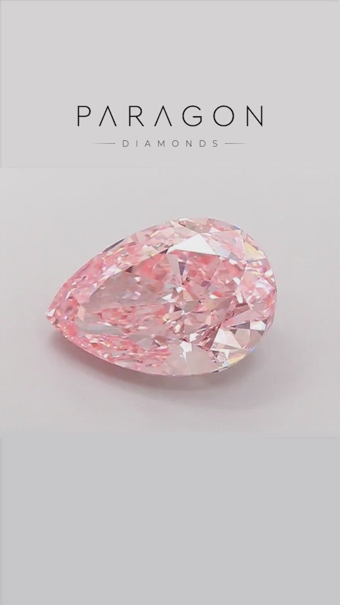 Pear 7.09ct Pink VS