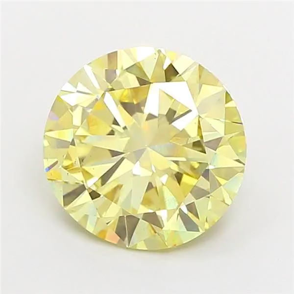 Round 3.00ct Intense Yellow VS1