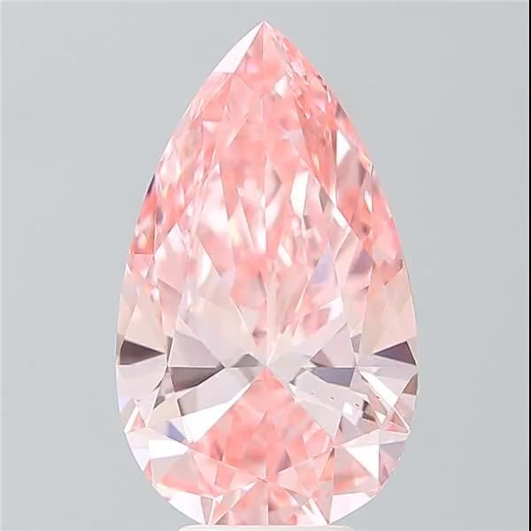 Pear 5.60ct Pink VS1